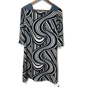 Eliza J size 4 women’s dress black and cream